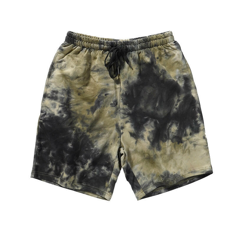 Men's Tie Dye Gradient Shorts Green