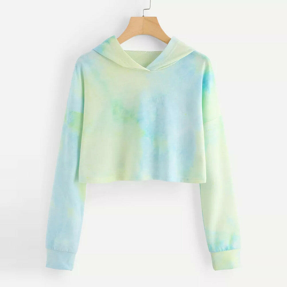 Women's tie dyed sweater Light Blue