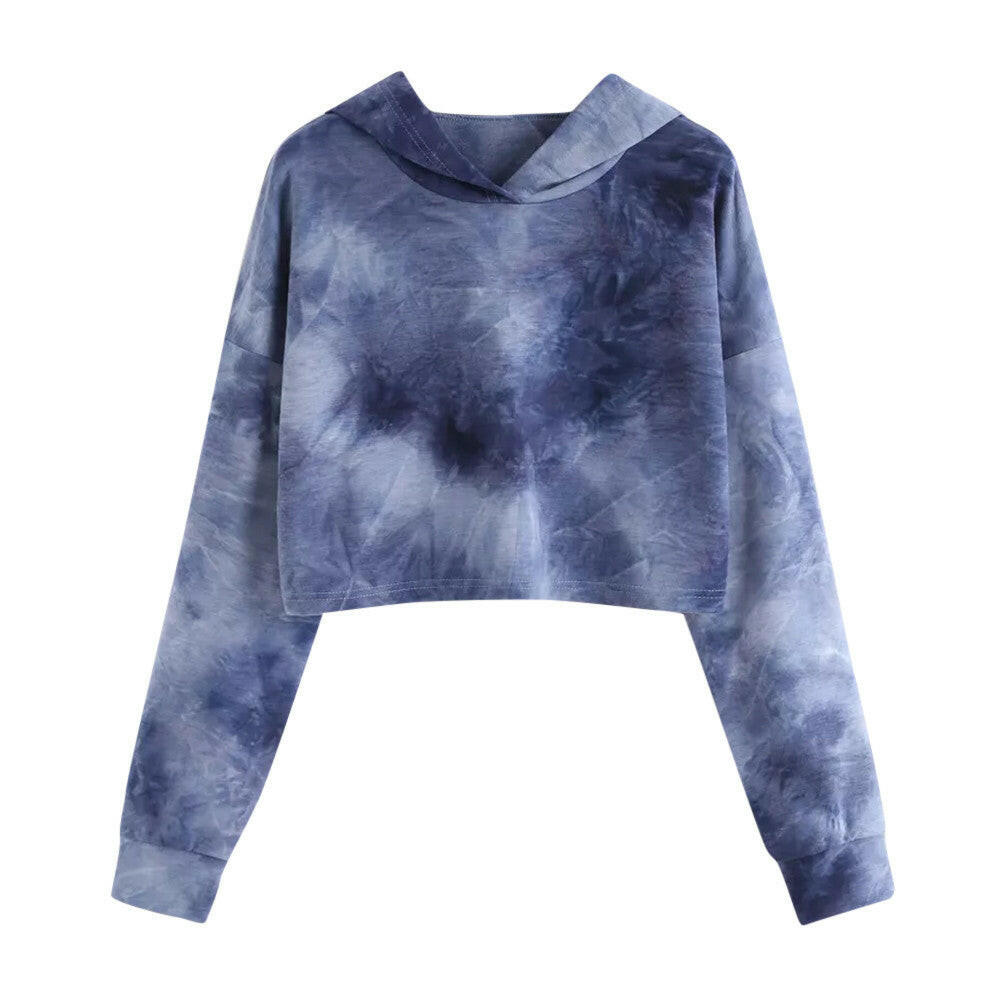 Women's tie dyed sweater Grey