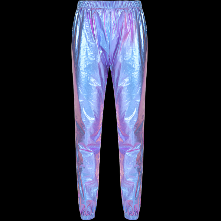 Art Angels Gradient High Waist Pants and shorts Blue purple