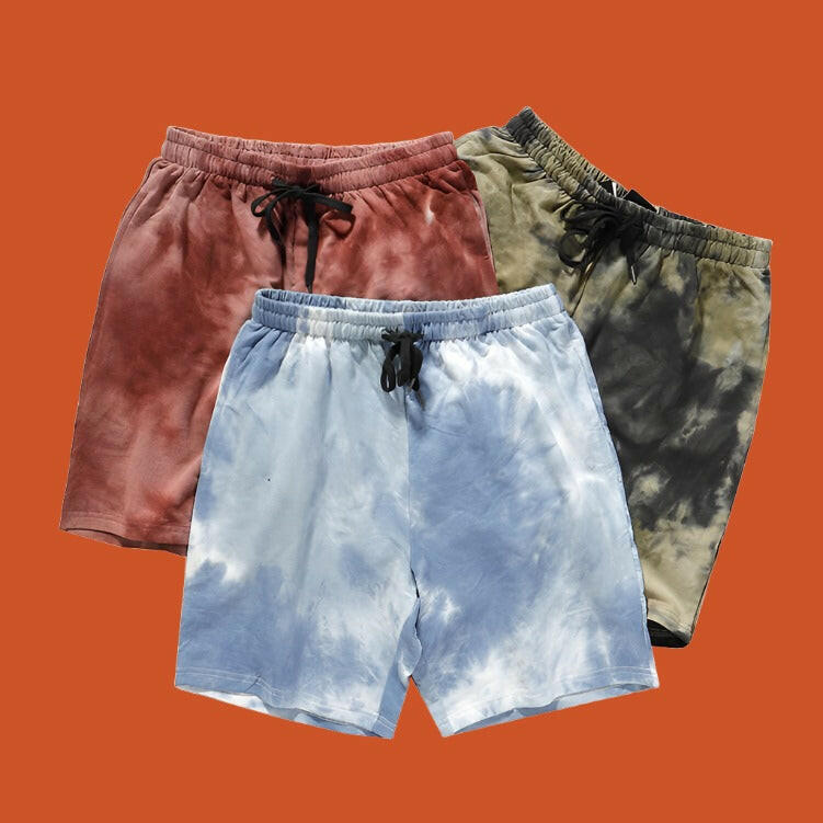 Men's Tie Dye Gradient Shorts