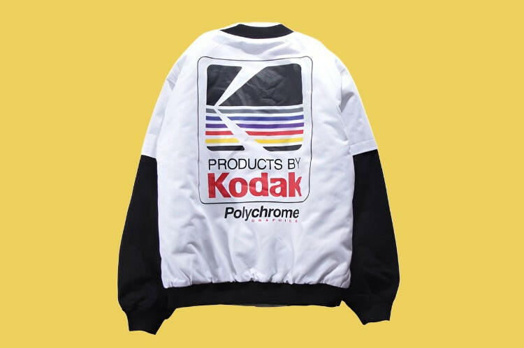 Kodak Bomber Jacket Unisex White