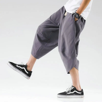 Streetwear Cross Pants Men’s GRAY