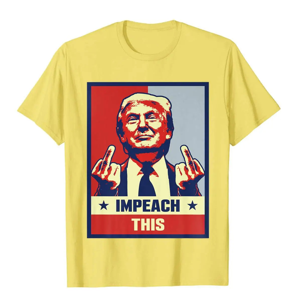 Pro President Donald Trump Supporter Gifts Impeach This Premium T-Shirt Special Boy Top T-Shirts Tops T Shirt Cotton Vintage Yellow