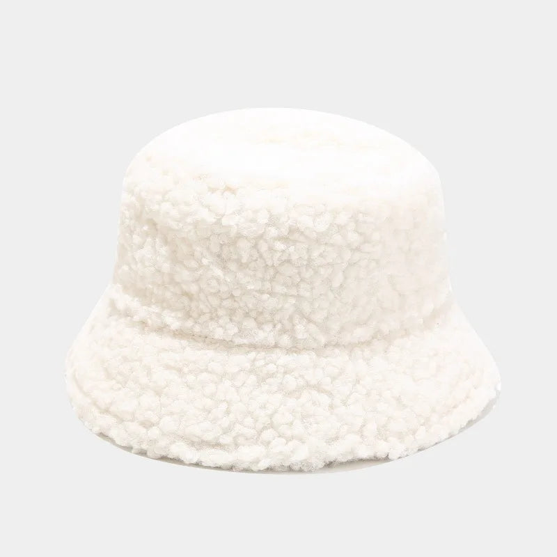 The Idler Wheel Teddy Velvet Hat white