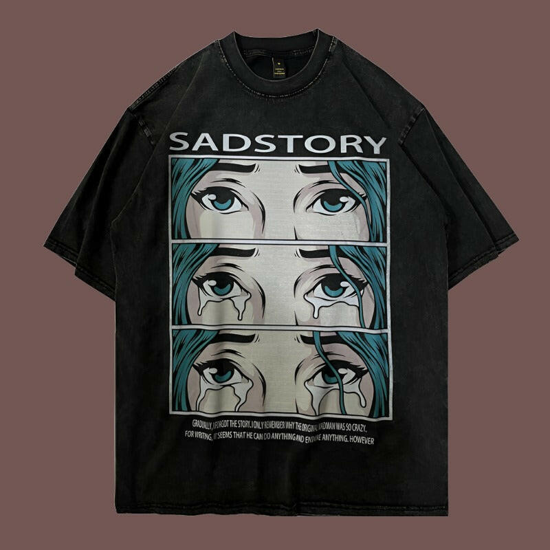 Stone Wash Sad Story Mens Shirt 333 Style