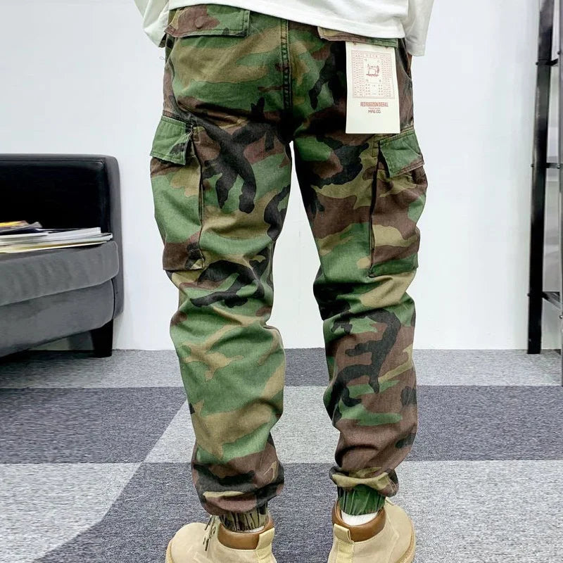 Fashion Vintage Street Wild Cargo Pants Man