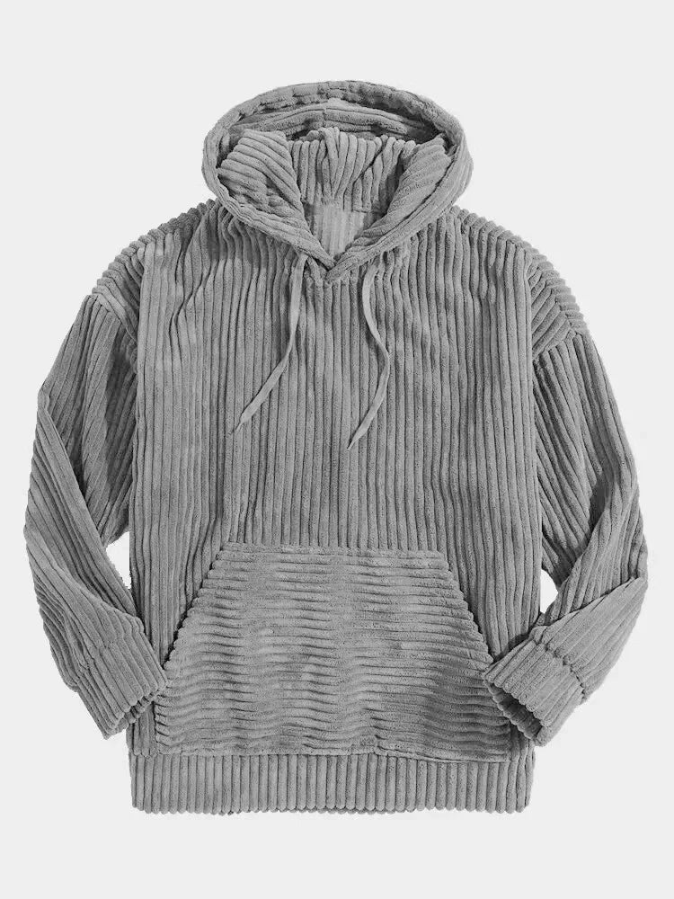 Corduroy hoodie GRAY