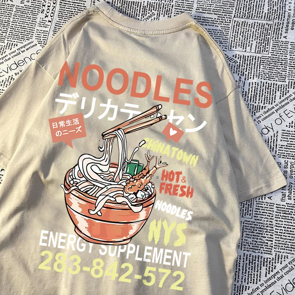 Anime Noodies Tee Khaki-Back