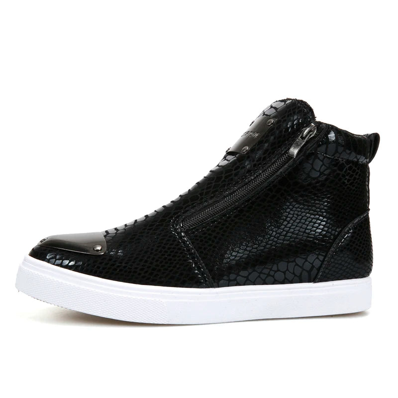 A Wolf At The Door High Top Shoes Black Y198