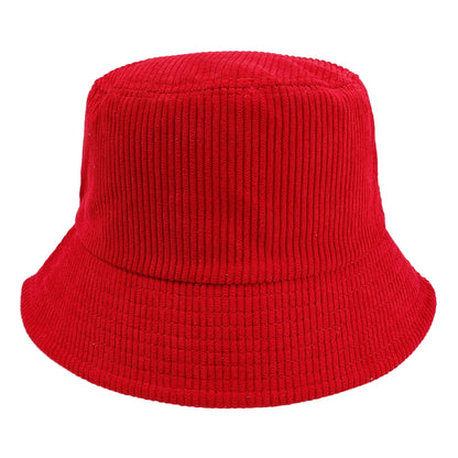 Street Spirit Corduroy Bucket Hat red 55-58cm (elastic)