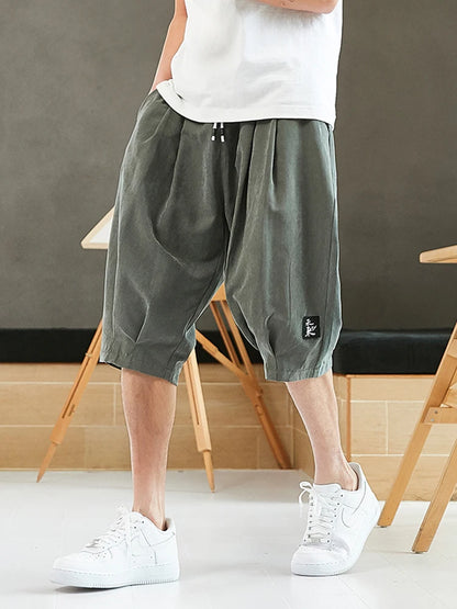 Harem Pants Men Short Joggers Loose