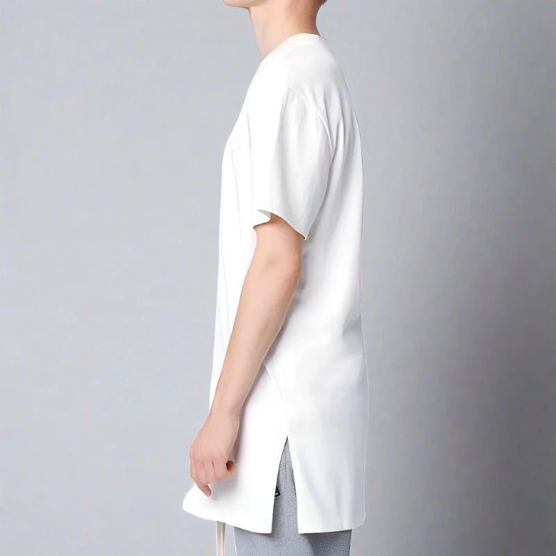 Extra long split shirt