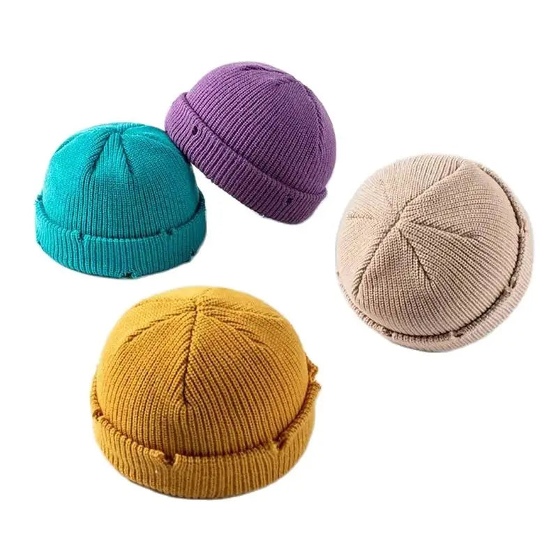 Candy Colors Distressed Beanie