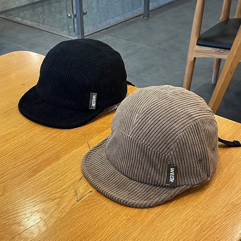 Corduroy Short Brim Hat