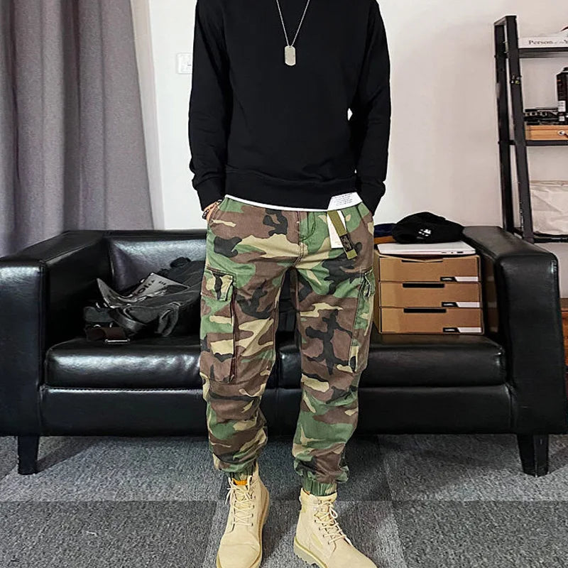 Fashion Vintage Street Wild Cargo Pants Man