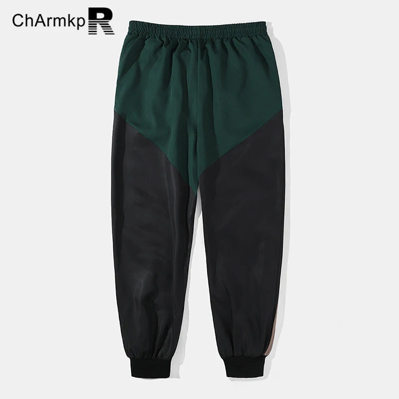 Summer 2024 Long Pants Men Clothing Vintage Ethnic Pattern Patchwork Drawstring Waist Loose Pants Trouser Streetwear Sweatpant