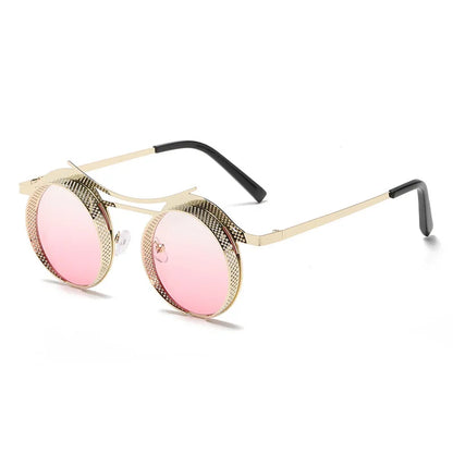 Steamers Round Shades C4Gold-Pink As the picture