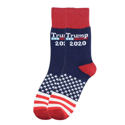 2024 President Donald Trump Spoof Funny Socks Men Women Character Abstract 3D Fake Hair Trump Crew Sokken Homme Dropship 13