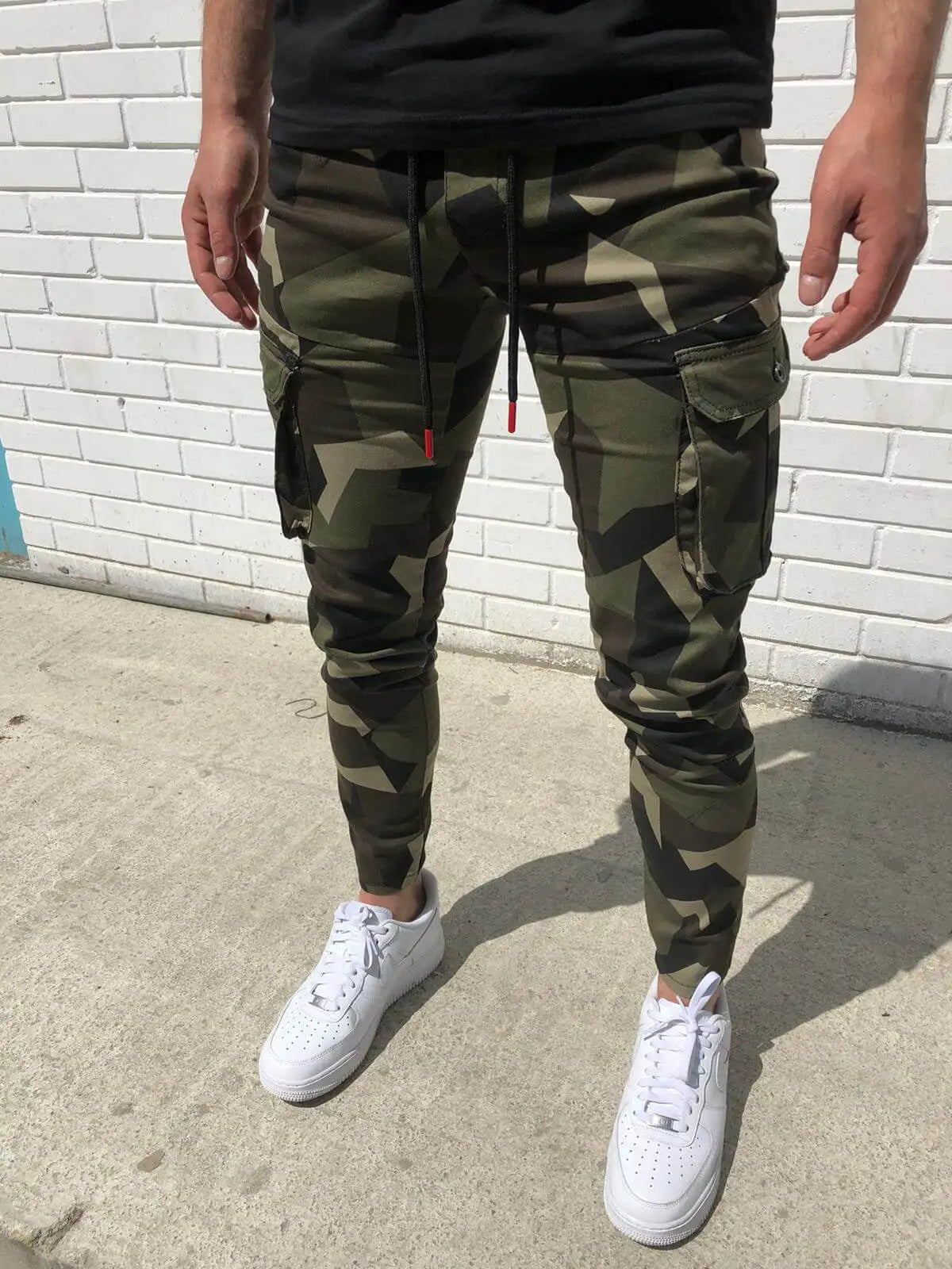 Casual Tactical Cargo Pants Men Multi Pocket Camouflage Sweatpants Men Spring Autumn Pencil Harem Jogger Trousers