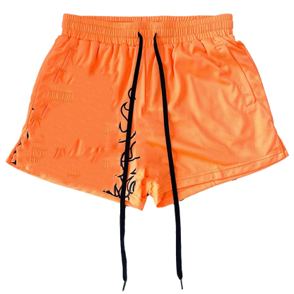 Summer American Shorts Men's Three Points But Knee Sports Leisure College Boys Everything on Breathable Quick Dry Basketball Pan orange