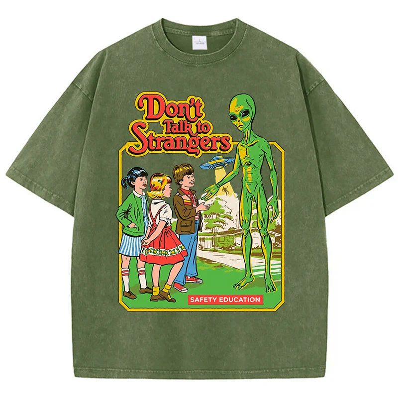 Cartoon Alien Classic Communication Print