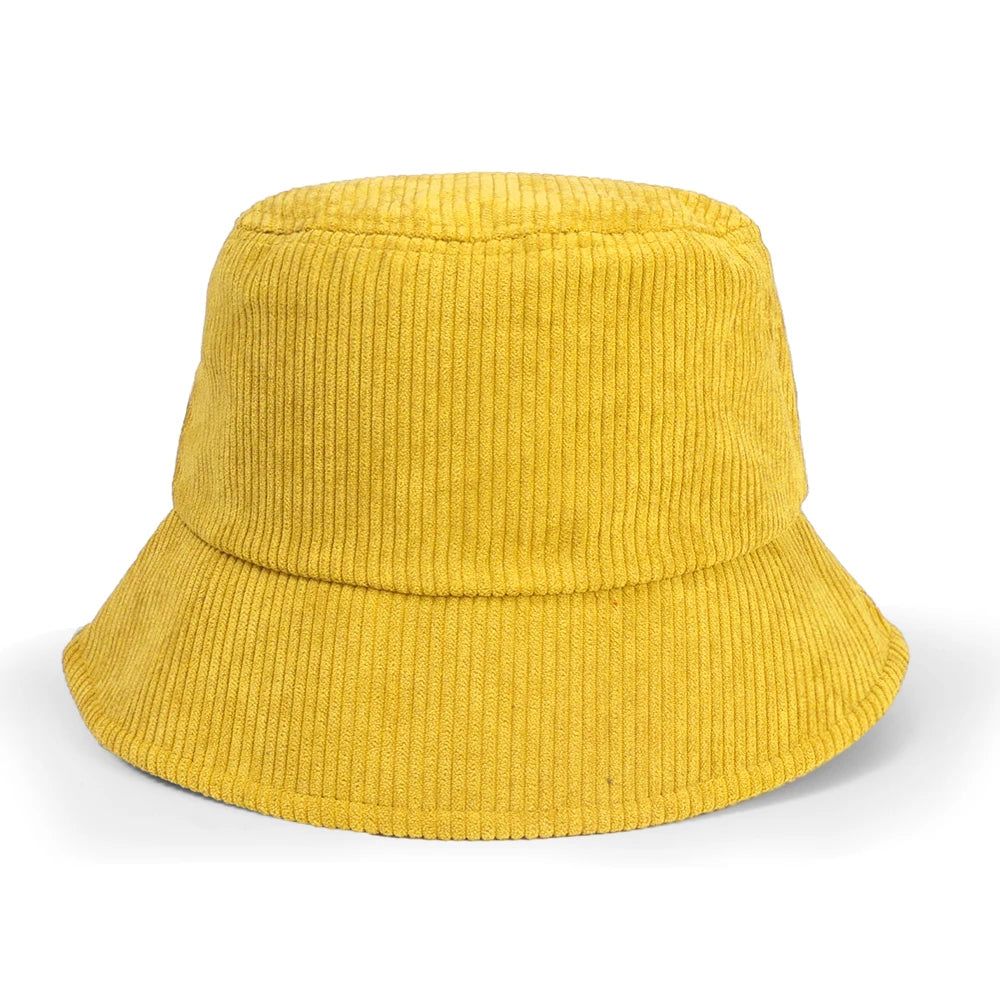 Street Spirit Corduroy Bucket Hat yellow 55-58cm (elastic)