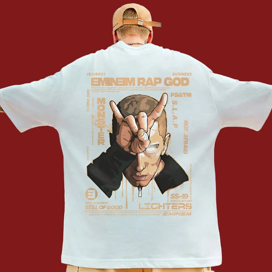 Eminem Rap God Mens Tshirt White2