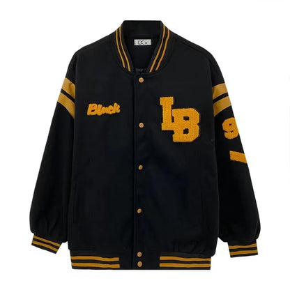 Strictly Stacked Letterman’s Black Yellow