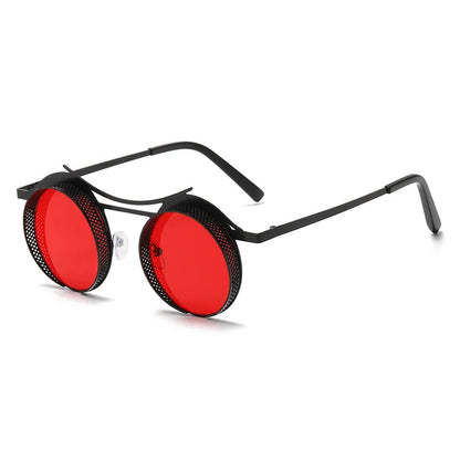 Steamers Round Shades C2Black-Red As the picture