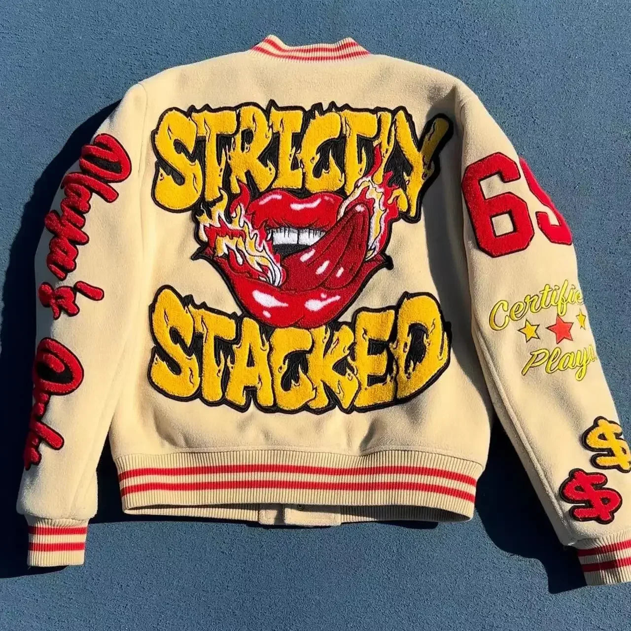 Strictly Stacked Letterman’s Yellow