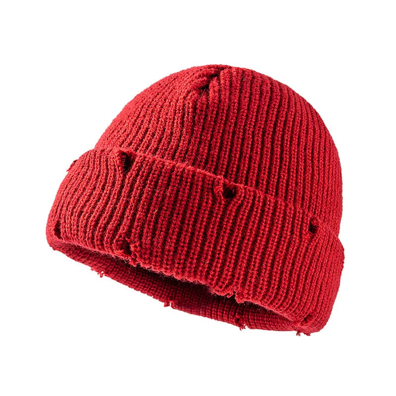 Candy Colors Distressed Beanie