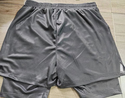 2024 New Double layered Running Shorts Men's 2-in-1 Shorts Outdoor Sports and Leisure Men's Sports Shorts