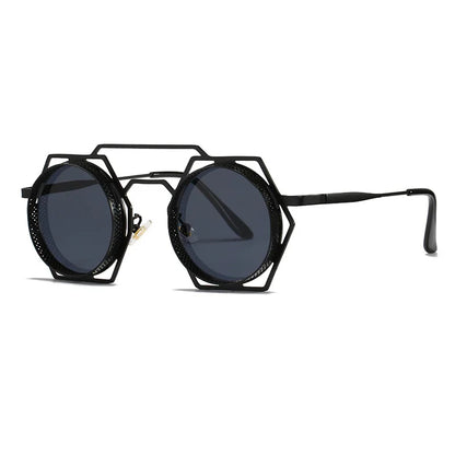 Steamers Round Shades Black-Black As the picture