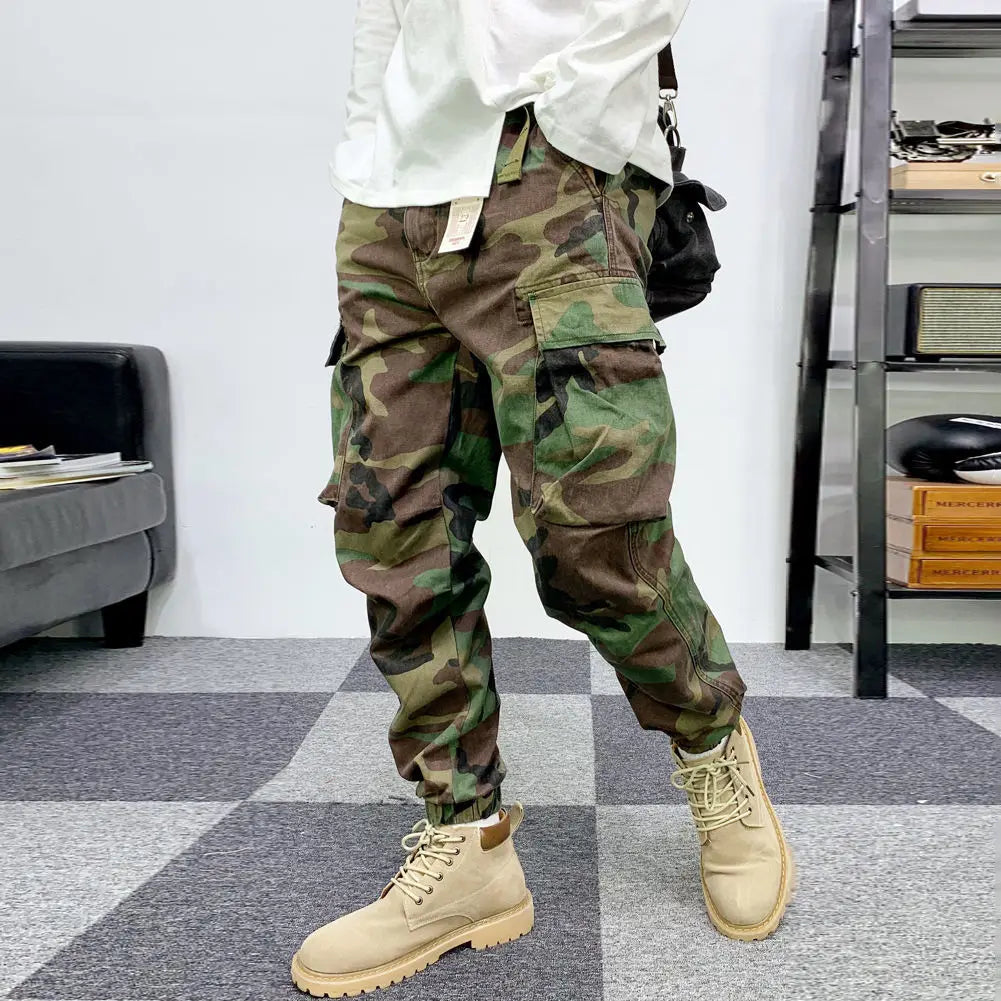 Fashion Vintage Street Wild Cargo Pants Man 5