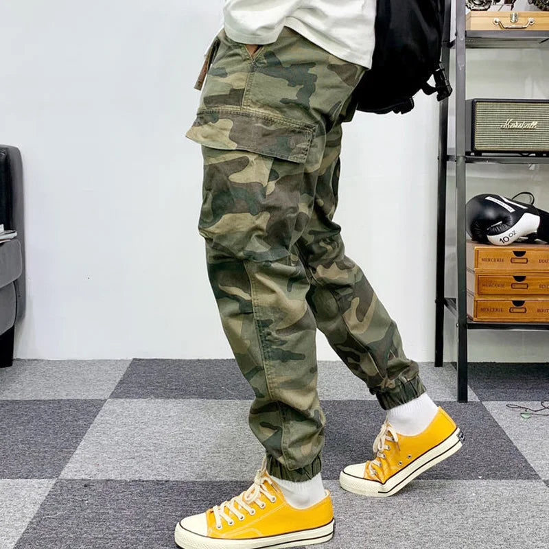 Fashion Vintage Street Wild Cargo Pants Man