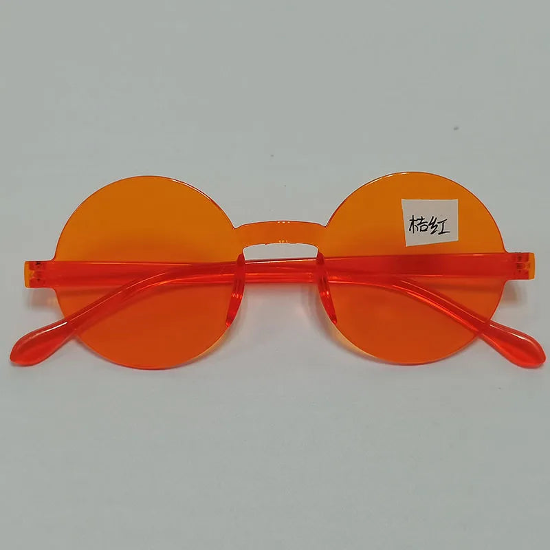 Love Hearts Sunglasses orange red as picture