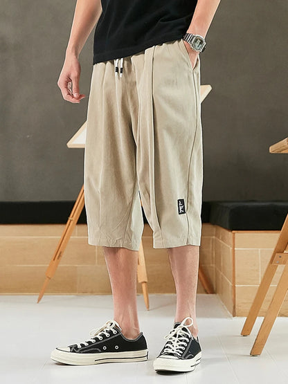 Harem Pants Men Short Joggers Loose