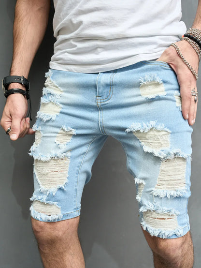 Lazaretto Distressed Jean Short Cut Offs