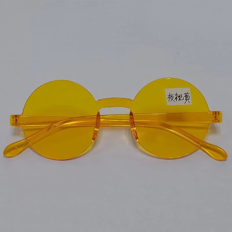 Love Hearts Sunglasses Night vision yellow as picture