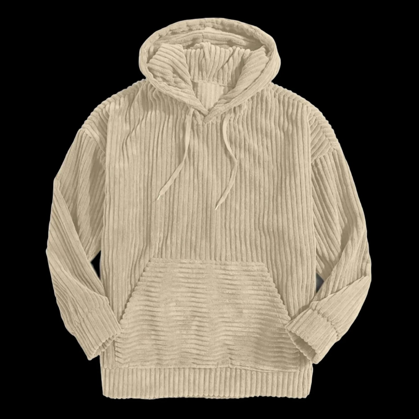 Corduroy hoodie Beige