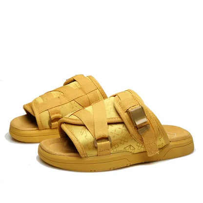 Strange Mercy Velcro Sandals Yellow