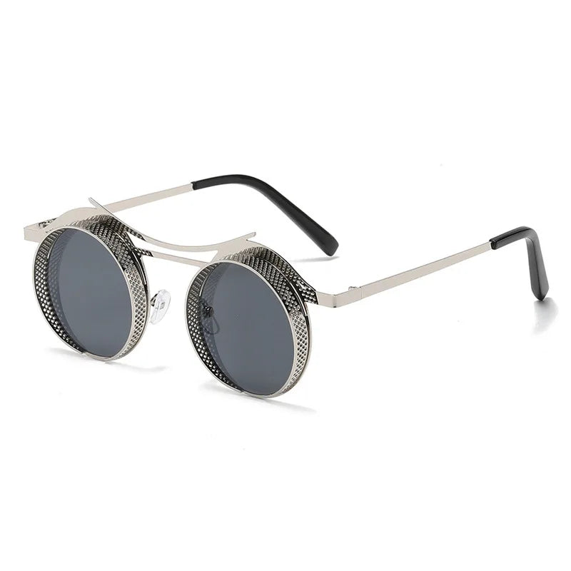 Steamers Round Shades C8Silver-Black As the picture