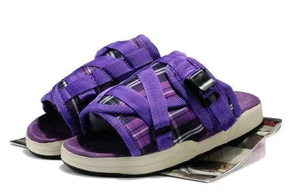 Strange Mercy Velcro Sandals Purple