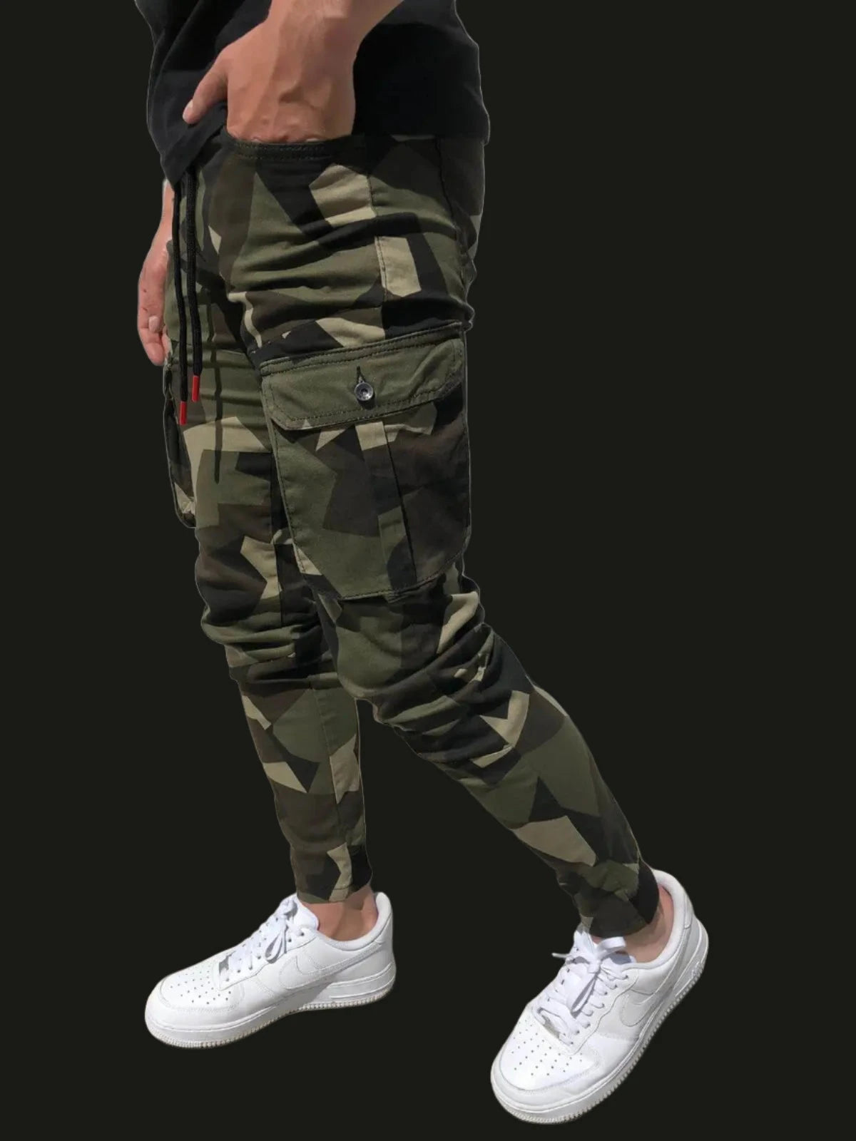 Casual Tactical Cargo Pants Men Multi Pocket Camouflage Sweatpants Men Spring Autumn Pencil Harem Jogger Trousers