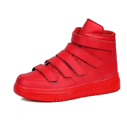 House Of Cards Velcro High Top Shoes Red A9969