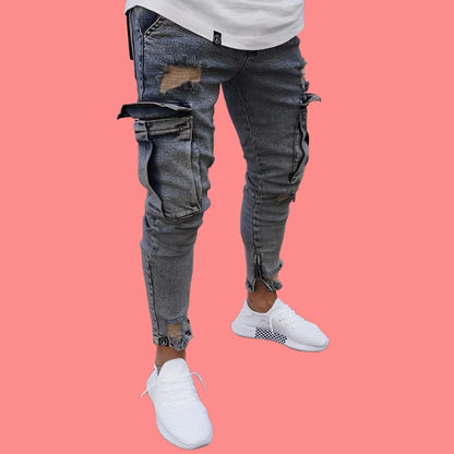 Videotape Denim Cargo Pants Image Color 3