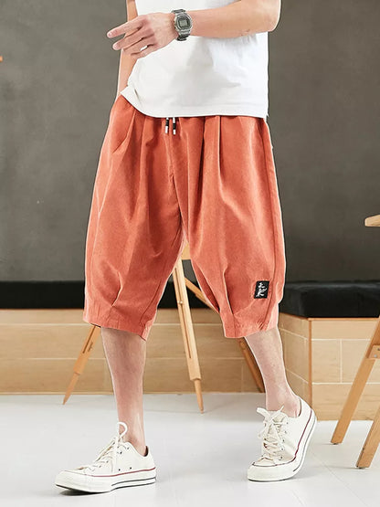 Harem Pants Men Short Joggers Loose