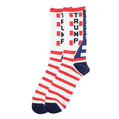 2024 President Donald Trump Spoof Funny Socks Men Women Character Abstract 3D Fake Hair Trump Crew Sokken Homme Dropship 19