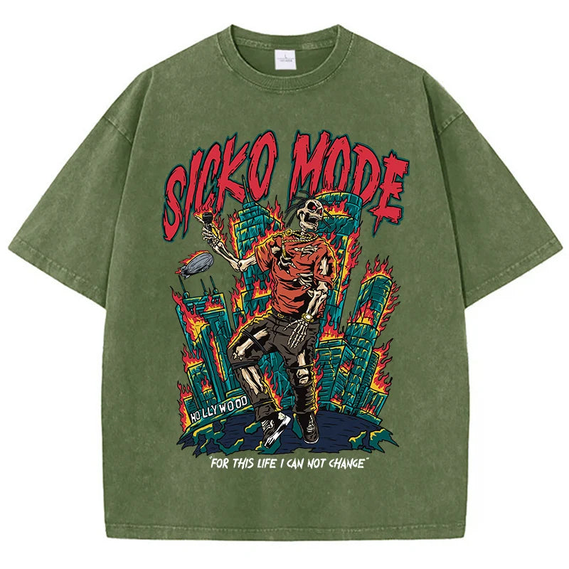 Sicko Mode vintage wash T-shirt